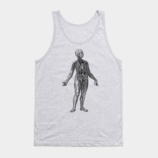 Human Vascular System Diagram Tank Top